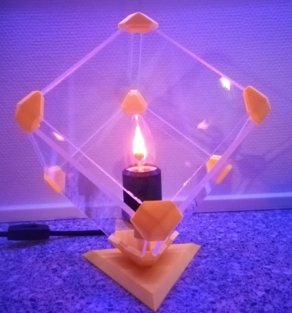 3d printet lampe