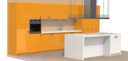 orange køkken